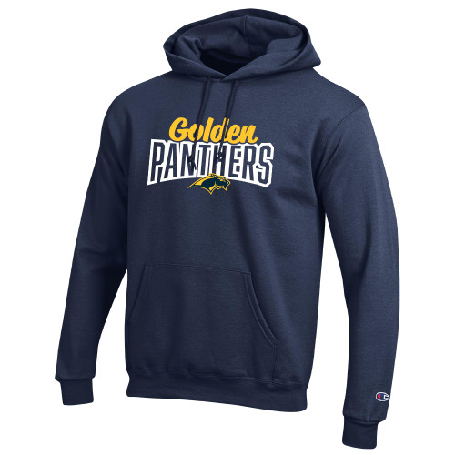  Champion Navy Fleece Hoodie - Golden Panthers over Panther