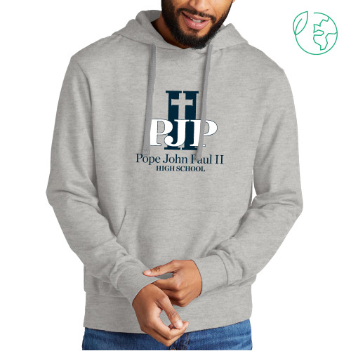  Allmade Light Grey Organic French Terry Pullover Hoodie - PJP II with School Name