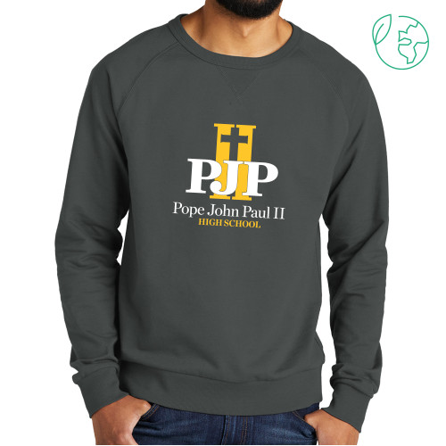  Allmade Dark Grey Organic French Terry Crewneck Sweatshirt - PJP II with School Name