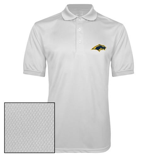  White Dry Mesh Polo - Panther