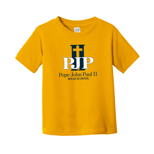  Toddler Gold T Shirt - PJP II with School Name
