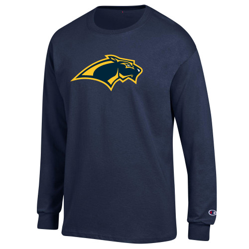  Champion Navy Long Sleeve T Shirt - Panther