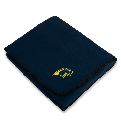  Navy Arctic Fleece Blanket - Panther