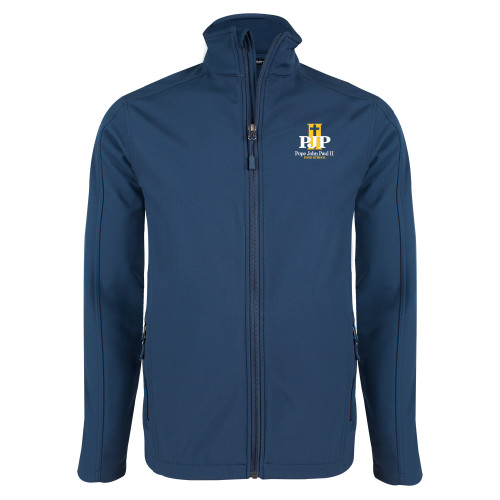  Navy Softshell Jacket - PJP II with School Name