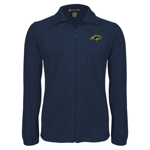 Navy Fleece Full Zip  Jacket - Panther