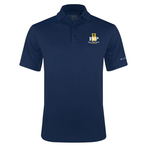  Columbia Navy Omni Wick Drive Polo - PJP II with School Name