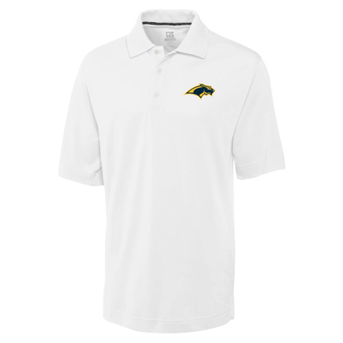  C&B White Advantage TriBlend Pique Polo - Panther