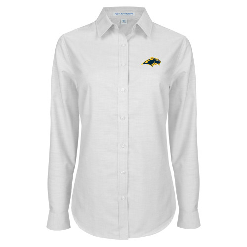  Womens White Oxford Shirt - Panther