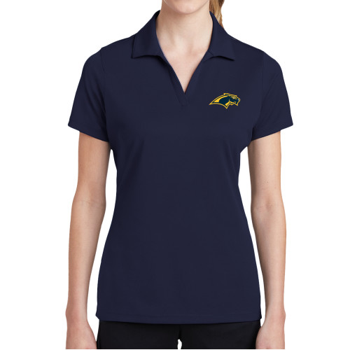  Womens Navy Dry Mesh Polo - Panther