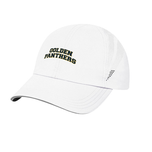  Womens White Performance Cap - Golden Panthers Arched