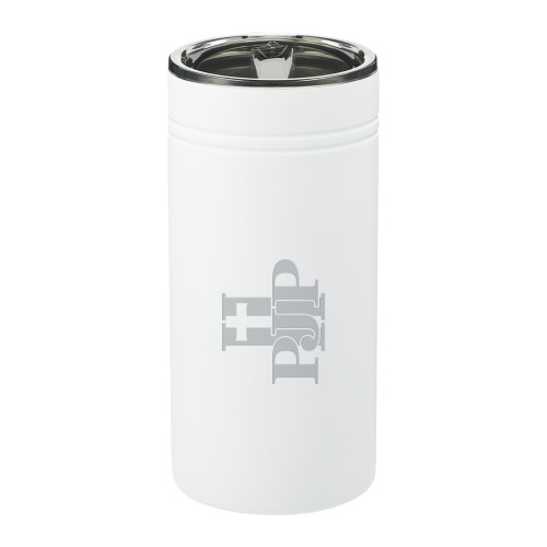  Sherpa Vacuum White Tumbler & Insulator 12oz - PJP II Logo Engraved