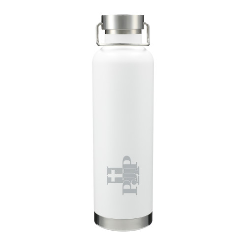  Thor Copper Vacuum Insulated White Bottle 32oz - PJP II Logo Engraved