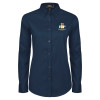 Thumbnail image for  Womens Navy Twill Button Down Long Sleeve 