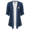 Thumbnail image for  Womens Navy Drape Front Cardigan Sweater 