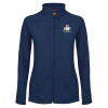 Thumbnail image for  Womens Navy Fleece Full Zip Jacket