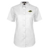 Thumbnail image for  Womens White Twill Button Up Short Sleeve