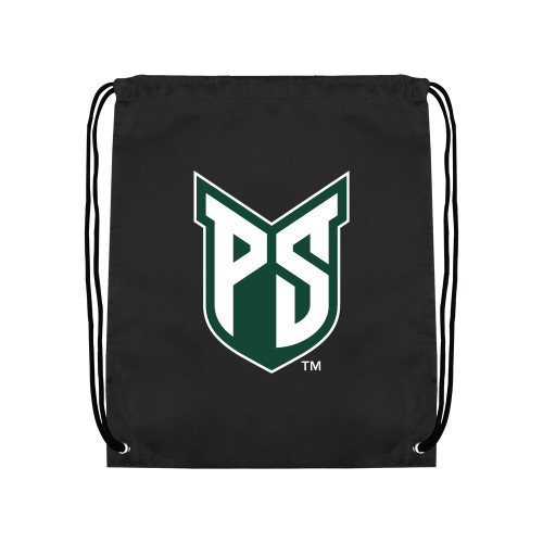  Black Drawstring Backpack - Official Logo