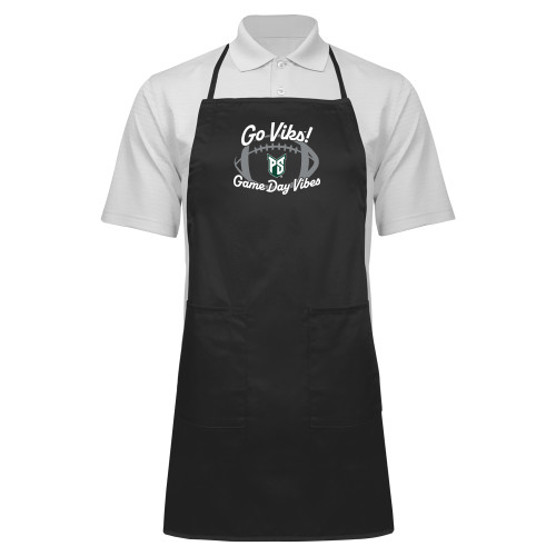  Full Length Black Apron - Portland State Go Viks Football Game Day Vibes