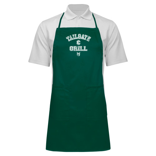  Full Length Dark Green Apron - Portland State Tailgate and Grill
