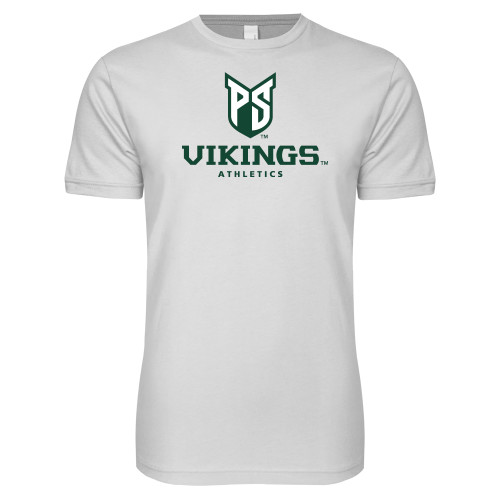  Next Level White SoftStyle T Shirt - PS Shield Stacked