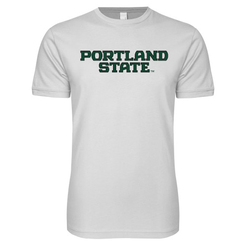  Next Level White SoftStyle T Shirt - Portland State