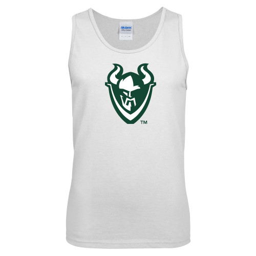  White Tank Top - Viking Head