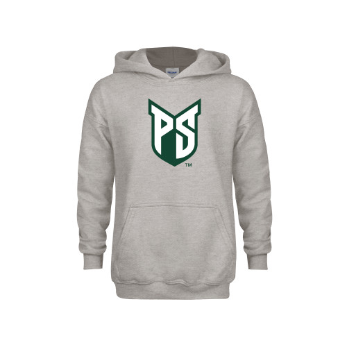  Youth Grey Fleece Hood - Official Logo