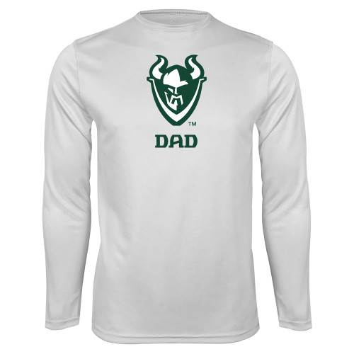  White Performance Long Sleeve Shirt - Dad