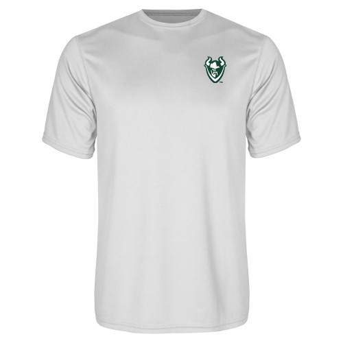 White Performance Tee - Viking Head