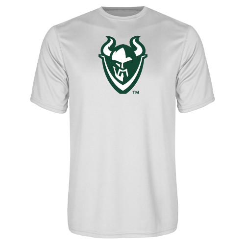  White Performance Tee - Viking Head