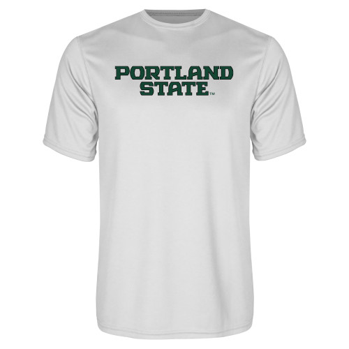  White Performance Tee - Portland State