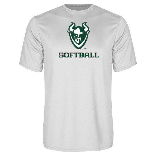  White Performance Tee - Softball