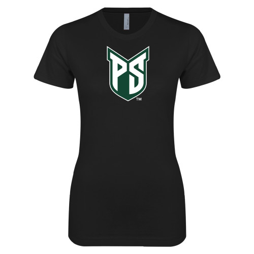  Next Level Womens Black Boyfriend Tee - Official Logo