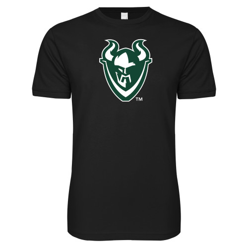  Next Level Black SoftStyle T Shirt - Viking Head