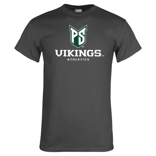  Charcoal T Shirt - PS Shield Stacked