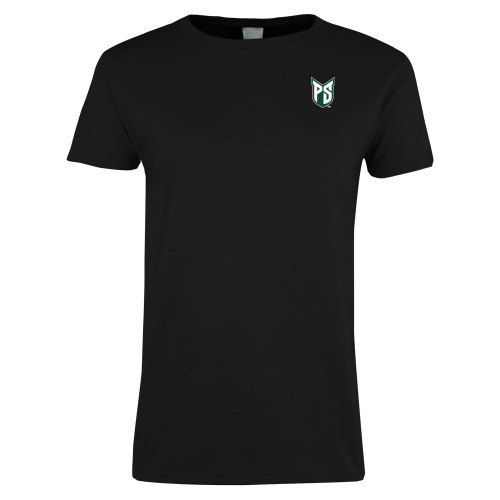  Womens Black Short Sleeve Tee - Official Logo