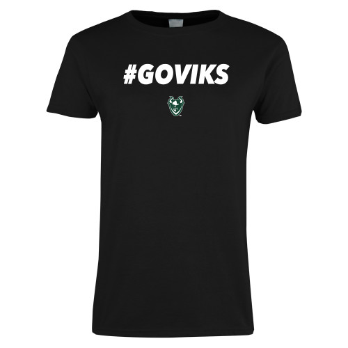  Womens Black Short Sleeve Tee - GOVIKS