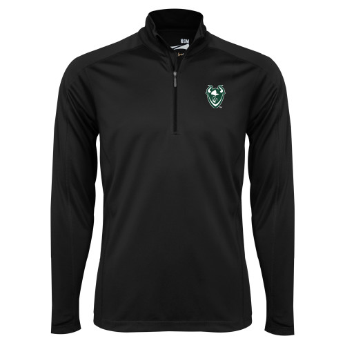  Syntrel Black Interlock 1/4 Zip - Viking Head