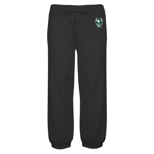  ENZA Womens Black Banded Fleece Capri - Viking Head