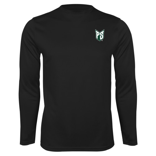  Black Performance Long Sleeve Shirt - Official Logo