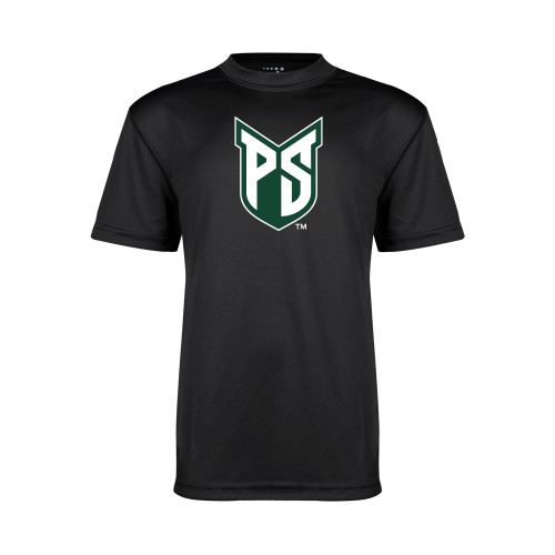  Youth Performance Black Tee - Official Logo