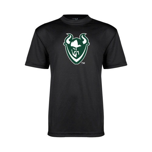  Youth Performance Black Tee - Viking Head