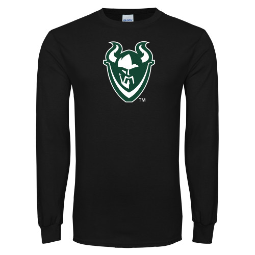  Black Long Sleeve T Shirt - Viking Head
