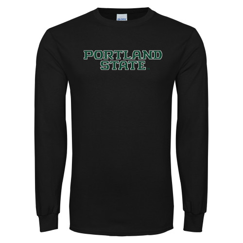  Black Long Sleeve T Shirt - Portland State