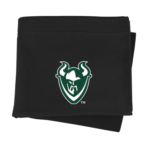  Black Sweatshirt Blanket - Viking Head