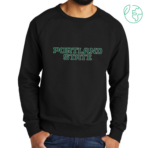  Allmade Black Organic French Terry Crewneck Sweatshirt - Portland State