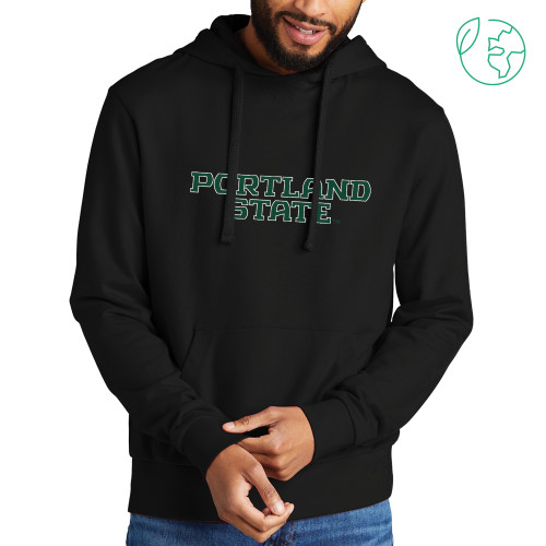  Allmade Black Organic French Terry Pullover Hoodie - Portland State