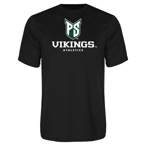  Black Performance Tee - PS Shield Stacked