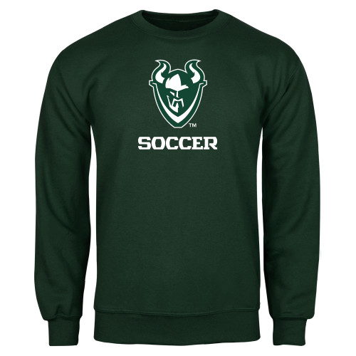  Dark Green Fleece Crew - Soccer