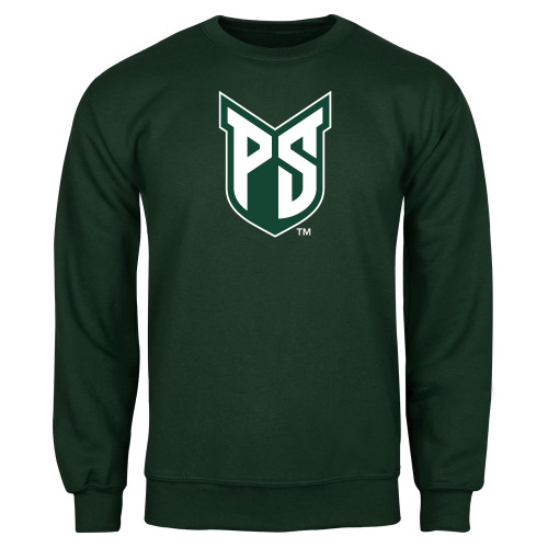  Dark Green Fleece Crew - Official Logo